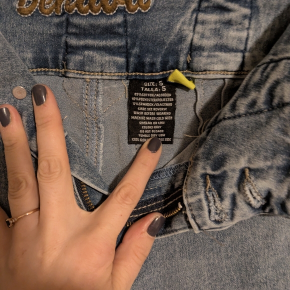 Booty Lifting Blue Skinny Jeans - Picture 3 of 4